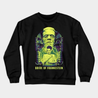 Bride of Frankestein Classic Horror Crewneck Sweatshirt